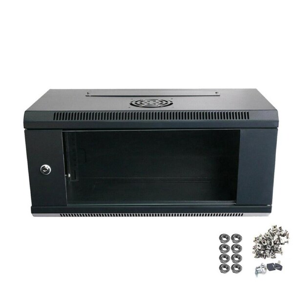 OZNALA 4RU Cabinet Server Network Comms Data Rack LAN 19" Wall Mount 450mm Deep
