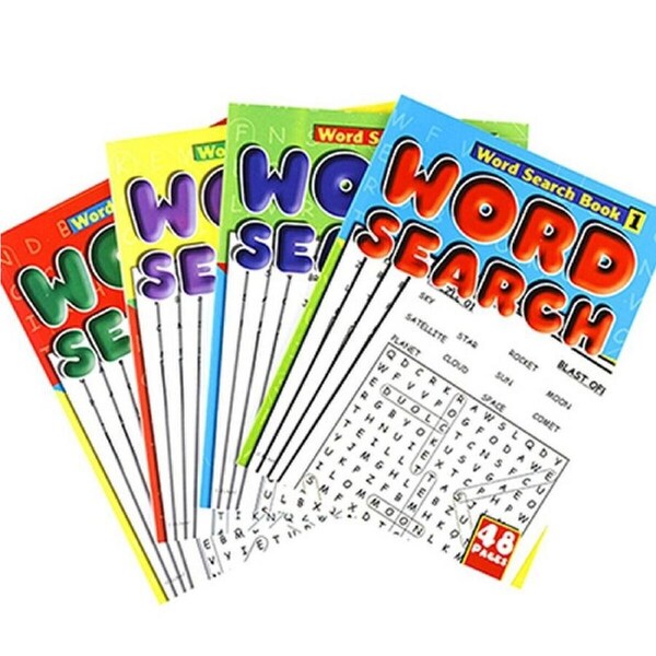 4 x A4 Word Search Book Words Find Puzzle 192 Pages Brain Game Large Print