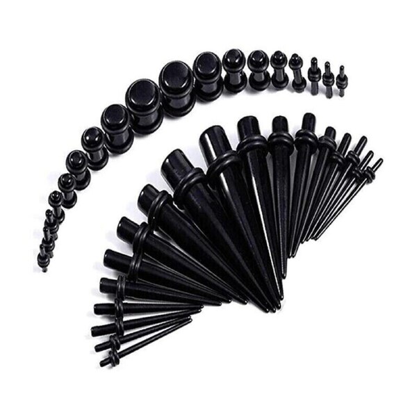 36pcs Ear Stretching Kit Plug Set Stretch Ear Taper Stretcher Expander Tapers