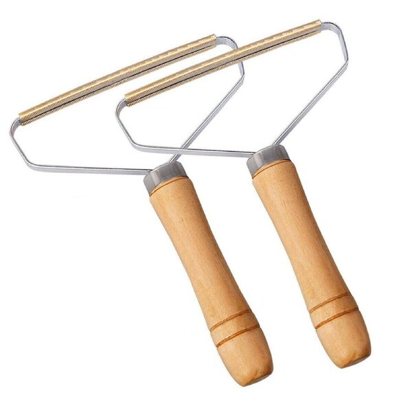 2x Lint Remover Pet Fur Cleaner Clothes Fuzz Shaver Brush Trimmer Manual Roller