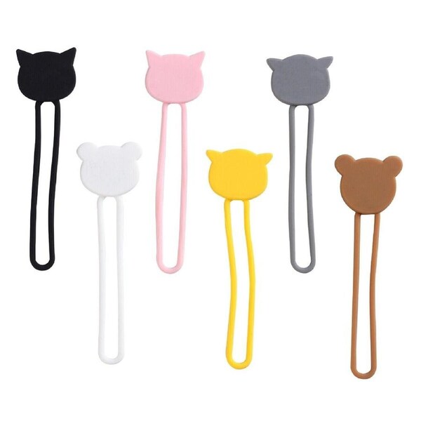 5pcs Holder Cable Ties Winder Earphone Cord Organiser Cable Clip Headphone Clip