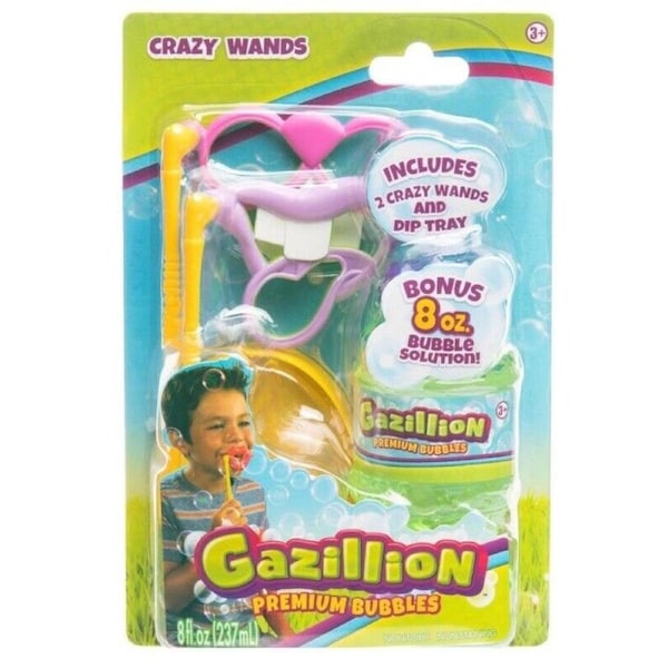 Gazillion Crazy Wands Bubble Bunny and Sticking Tongue for Ages 3+ New Toy Outdoor Indoor Gift Set Water Air