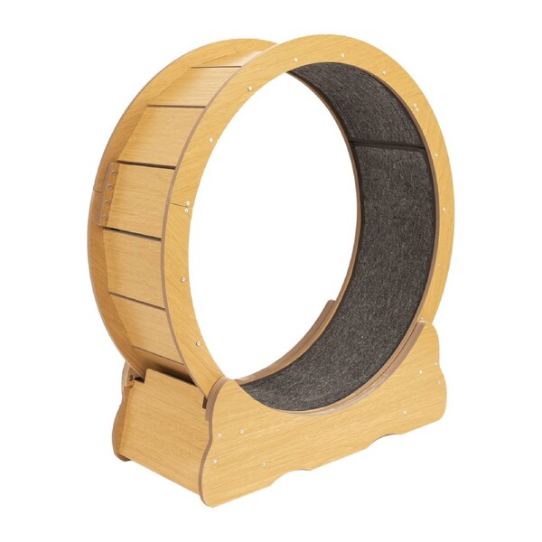 Cat Running Wheel w/ Carpet Runway Cat Exercise Wheel for Fitness Cat Treadmill