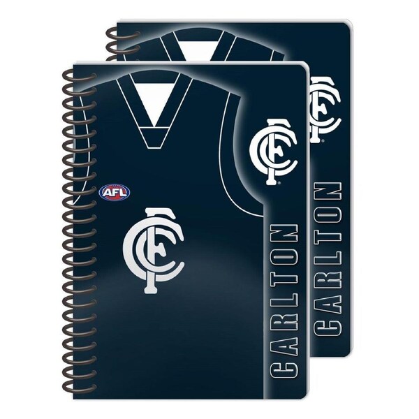 AFL Notebook Pad - Set Of Two - Carlton Blues - Rugby League