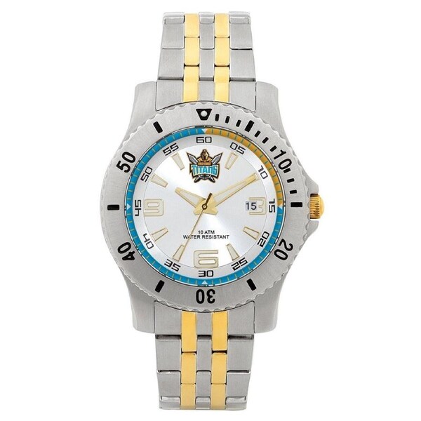 NRL Legends Watch - Gold Coast Titans - Stainless Steel Band - Box incl.