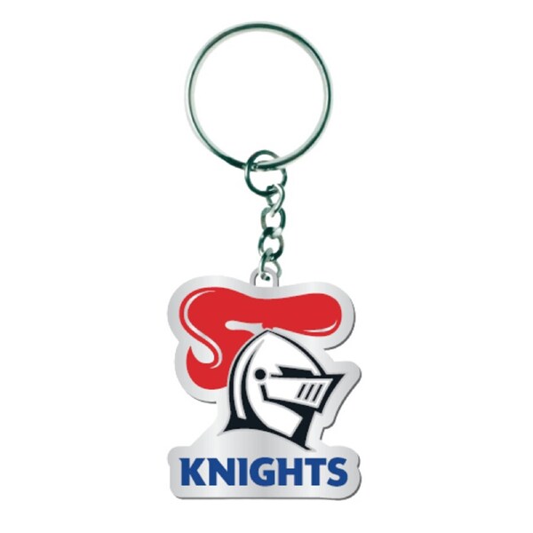 NRL Logo Metal Key Ring - Newcastle Knights - Keyring - Rugby League - TROFE