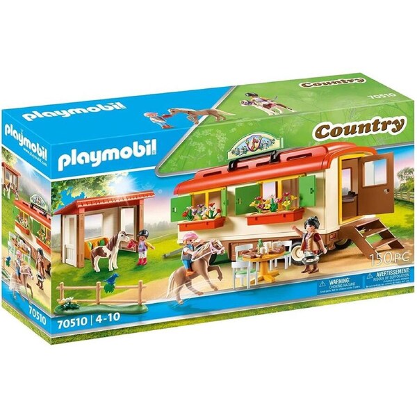 Playmobil Country Pony Shelter with Mobile Home150pc 70510