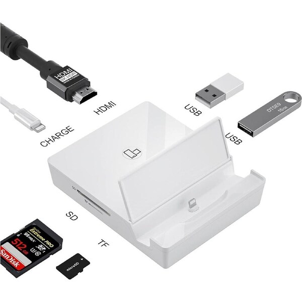Multi-functional HD Display Screen Converter with Charging Base