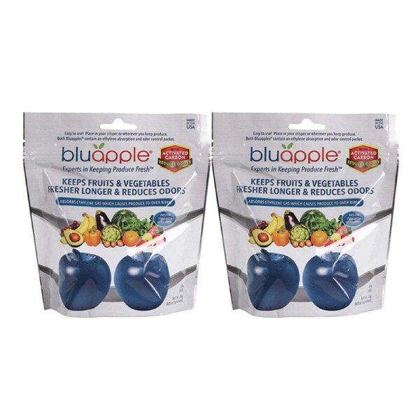2x Bluapple Fresh Produce Vegetables Saver Sealer Storage w/ Activated Carbon