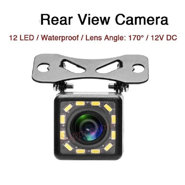 Reverse 170o Camera 12 LED Car Waterproof Rear View Parking Camera Night Vision