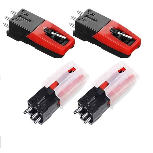 2x Turntable Diamond Stylus Needle for LP Record Player Phono Ceramic Cartridge