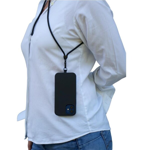StylePro Cross Body Phone Strap, Bilbao Black