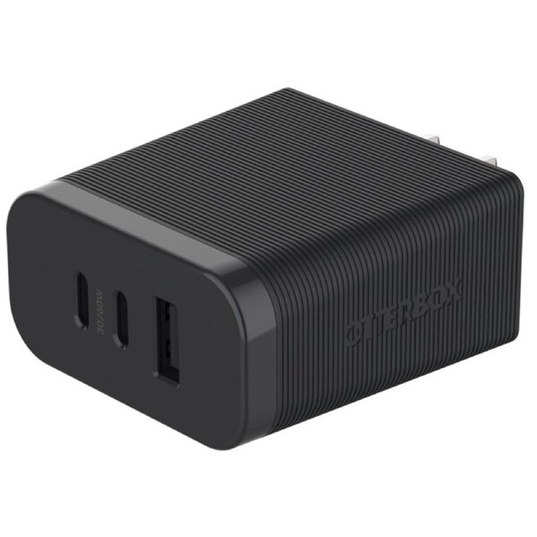 OtterBox 72W 3-Port Premium Pro Fast Wall Charger (Black)