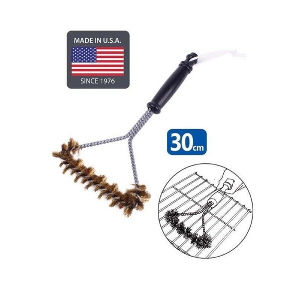 White Magic 30cm Brass Spiral Barbecue/BBQ Grill Cleaning Brush Cleaner Small