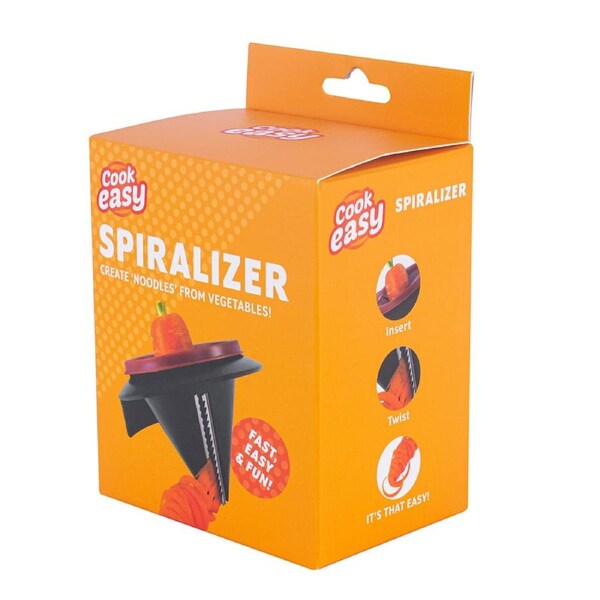 Cook Easy Vegetable Slicer Pasta Maker Spiral Salad Cutter Spiralizer Black