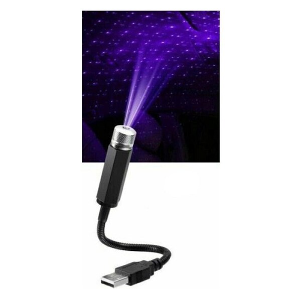 Atmosphere USB Roof Car Star Ceiling Lamp Night Lights LED Sky Laser - Purple