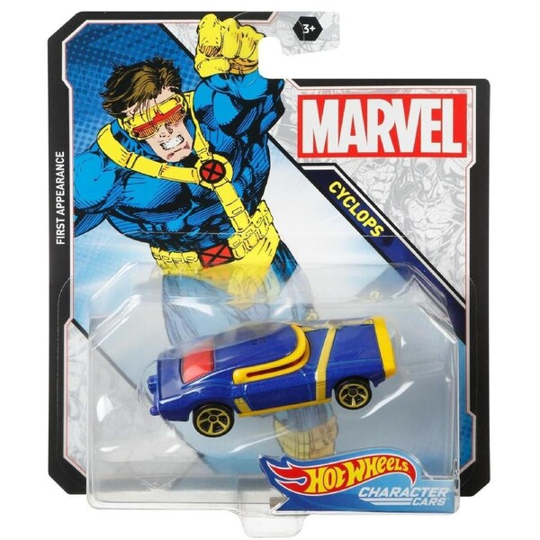Hot Wheels Marvel Car 3+ Toy Cyclos Character Car Race Fun