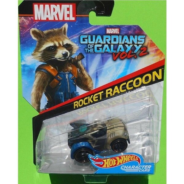 Hot Wheels Marvel Car 3+ Toy Rocker Raccoon Character Car Race Fun