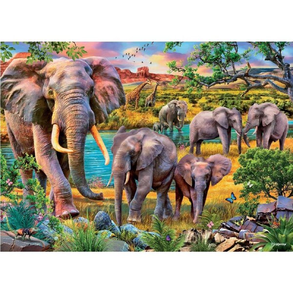 Holdson - Call of the Wild - Elephant Walkabout Puzzle 1000pc