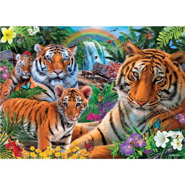 Holdson - Call of the Wild - Rainbow Tigers Puzzle 1000pc