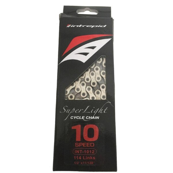 Intrepid X10L 10 Speed Bicycle Chain 114 Links Bike Mtb Road KMC Shimano Silver