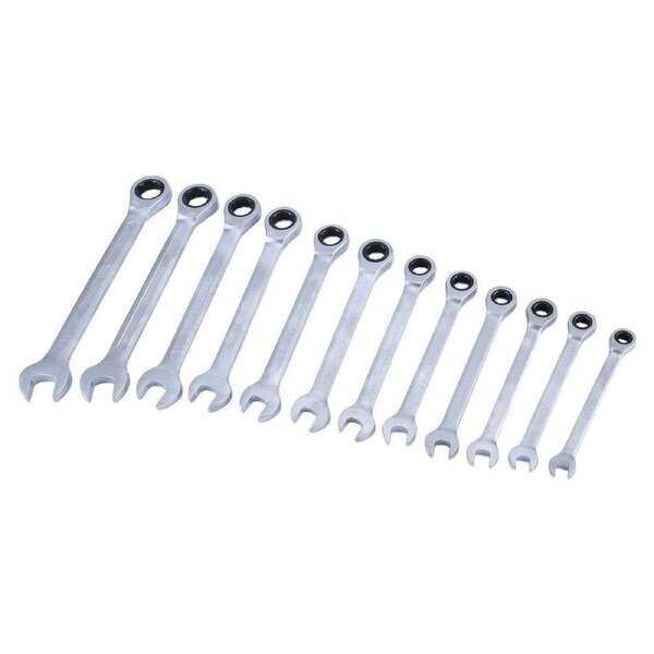 12Pcs 8MM-22MM wrench Spanner Set Metric ND-0326 + Rolling Bag