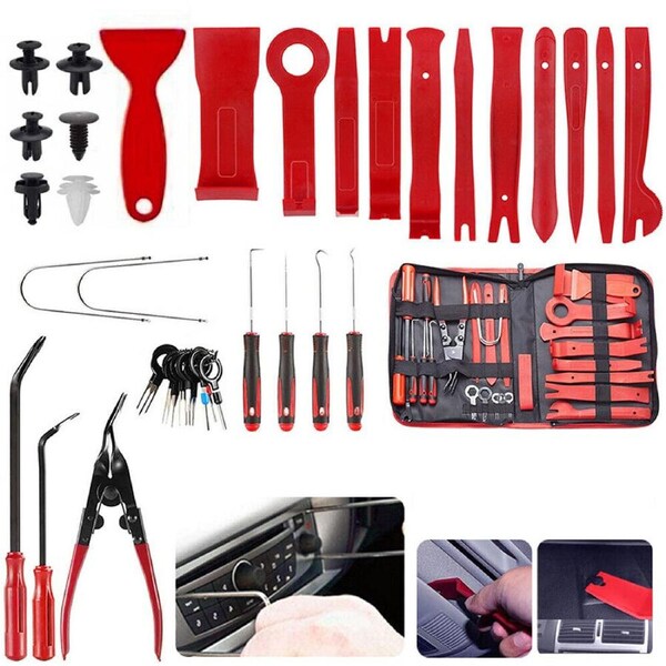 158xCar Trim Removal Tool Auto Hand Tools Pry Bar Dash Panel Door Interior Kits