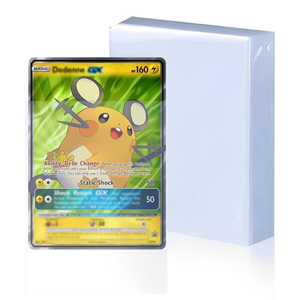 Regular Trading Card Soft Sleeves Ultra Clear Plastic Penny Protector 200pcs