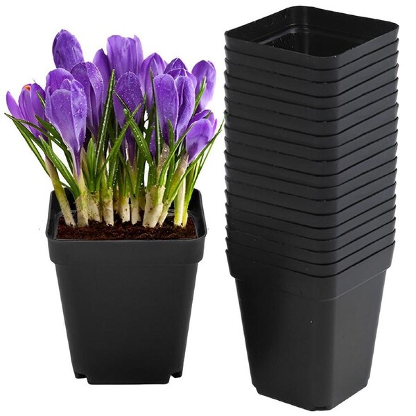 SpringUp Plastic Plant Flower Pots Nursery Seedlings Garden Plant Pot Container 200PCS