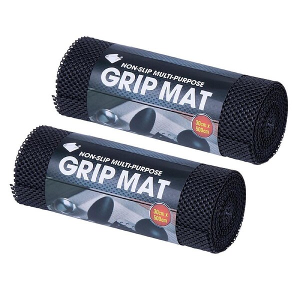 2x 30x500cm 300Gsm Non-Slip Carpet Underlay Grip Mat Kitchen Drawer Liner Assort