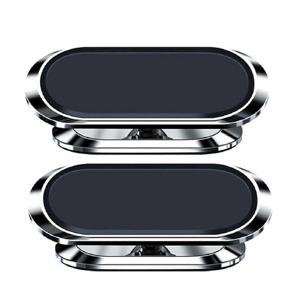 2x Universal Magnetic Car Phone Holder Dashboard MountStand iPhoneSamsung Silver