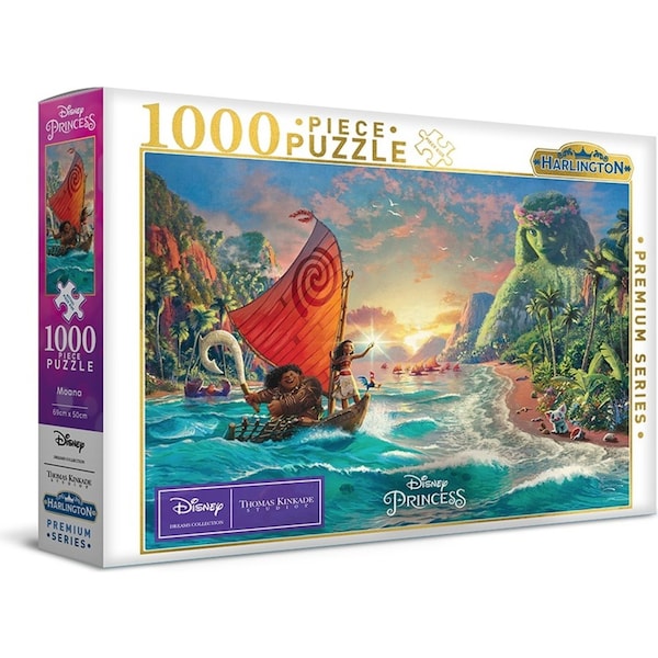 1000pc Harlington Thomas Kinkade Kids/Family Puzzle Disney Moana 8yrs+ 69x50cm