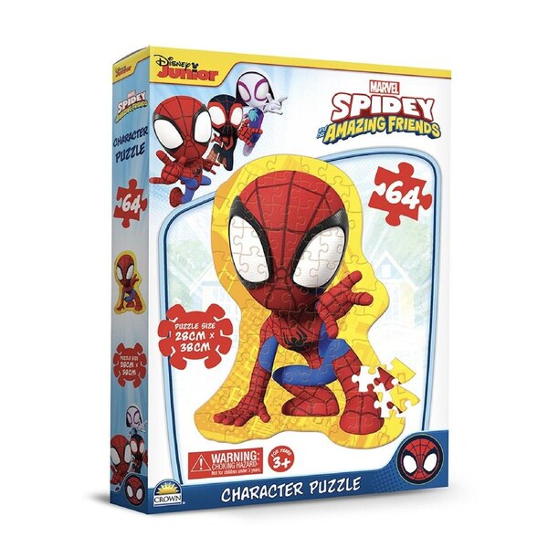 64pc Crown Spidey and His Friends Kids/Children's Character Puzzle 28x38cm 3yrs+