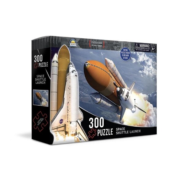 300pc Crown NASA Space Shuttle Kids/Children's Puzzle Assorted 61x46cm 3yrs+