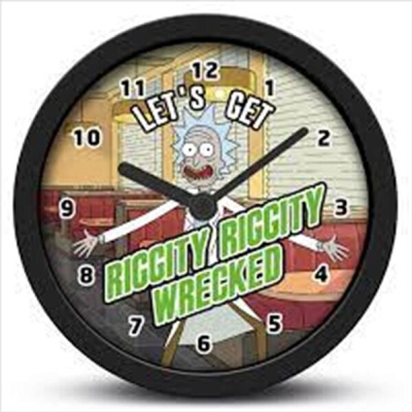 Rick And Morty - Wrecked Desk Clock