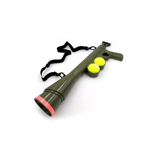 Dog Tennis Ball Gun Launcher Pet Play Outdoor Toy Fetch Throw Interactive Toy