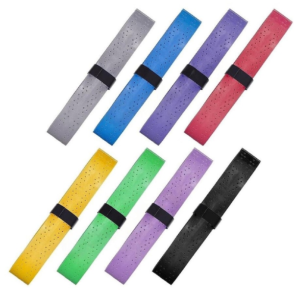 Anti-slip Racket Grip Tape Badminton Tennis Over Squash Racquet Rod Sweatband - 8x