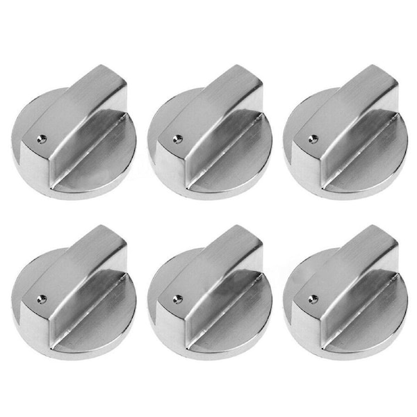 Stove Knobs Cooker Oven Cooktop Metal Switch Control Alloy Home Kitchen - 6x