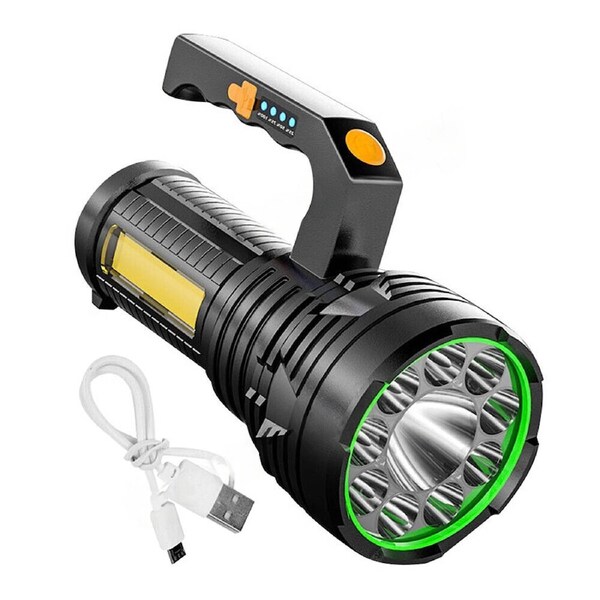 USB Rechargeable LED Searchlight Spotlight Hand Torch Work Light Lamp Flashlight