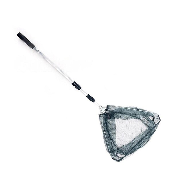 Portable Lightweight Fishing Landing Net Mesh Foldable Handle Telescopic Pole