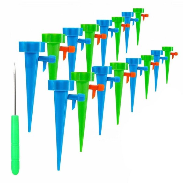 Drip Irrigation System Kit Drippers Self Watering Spikes Plant Flower Garden - 24x