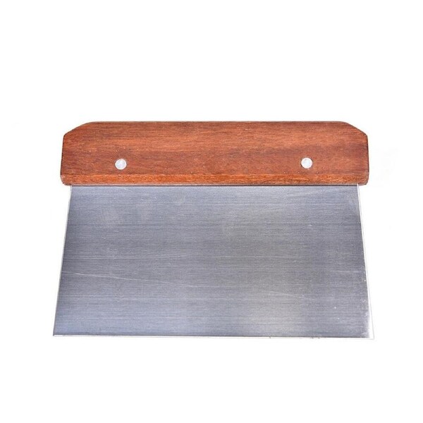 Stainless Steel Dough Bench Scraper Wooden Handle Cake Slicer Pastry Cutter