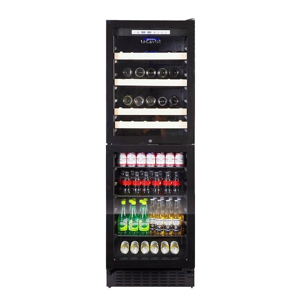 Lecavist 220 Bottle Wine Fridge Dual zone Black LCS140VN2Z2D