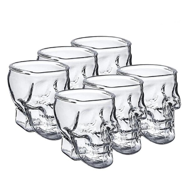 4pcs Crystal Skull Head Shot Glass Cup Vodka Cup champagne Glass Drinking Party
