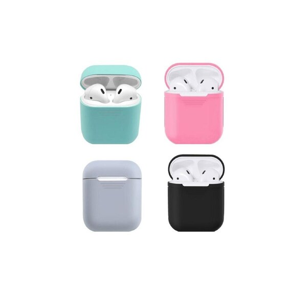 4Pcs 4 Colors Silicone Gel Skin Holder Protector For Airpods