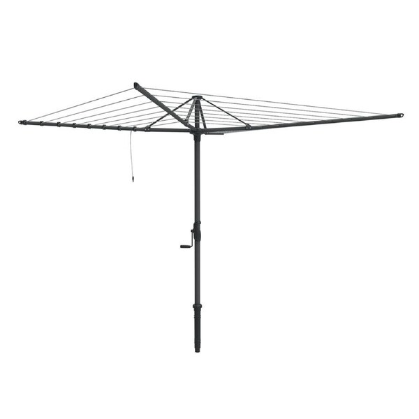 Hills 8 Line Rotary Galv Steel Clothesline Outdoor 58m Drying Space Monument