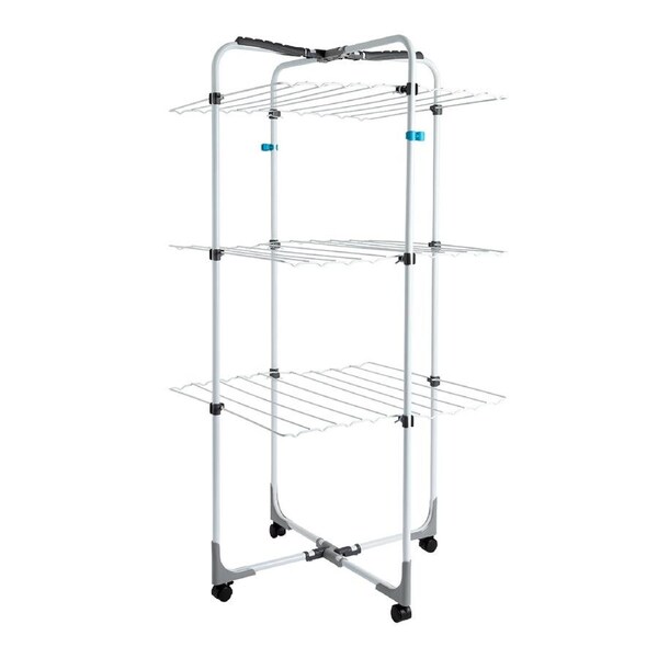 Hills Premium 3 Tier Adjustable Portable Collapsable Clothes Airer/Drying Rack