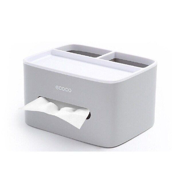 Tissue Box Cover Table Napkin Paper Case Car Holder Storage Organizer Grey