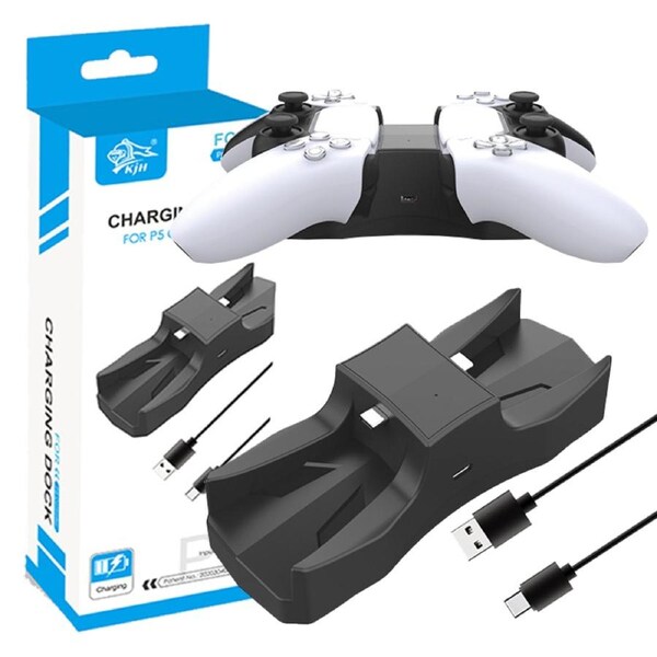 Double Charging Dock Station For PS5 Dual Sense Controller Charge Station