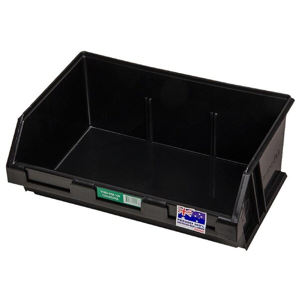 Fischer Plastics Viro-Pak 120 Black Bin and Container 12L